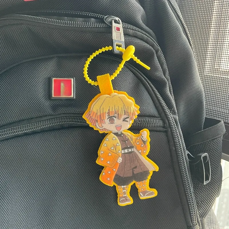 

Demon Slayer Agatsuma Zenitsu New Non-woven Fabric Keychain Anime Action Figures Pendant Goods Cute Toy Key Bags Christmas Gifts