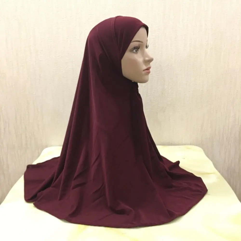 Foulard de sauna musulman à couverture complète, couvre-chef, casquettes intérieures Hijab, sous-écharpe islamique, châle à col rond, écharpe Hijab musulman simple, chapeaux d'été