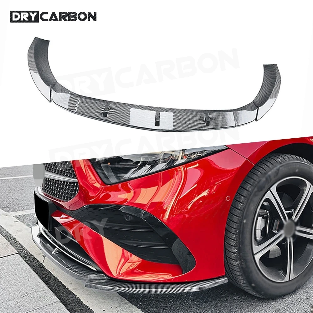 

Car Front Bumper Lip Spoiler Diffuser Chin Body Kits for Mercedes Benz A Class W177 A180 A200 A35 AMG 2023+ B Style Accessories