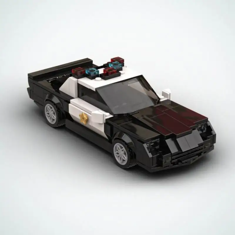 66561 Politieauto Model Kleine Deeltje Bouwsteenset MOC Technische Auto's Onderdelen Speelgoed Cadeau Compatibel met Legoeds