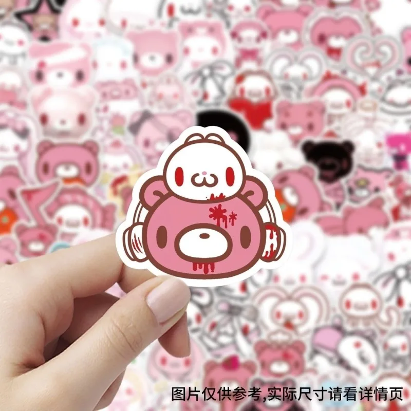 New Gloomy Bear sticker high color value creative cartoon cute pattern DIY decoration student hand account book bicycle sticker - view 4