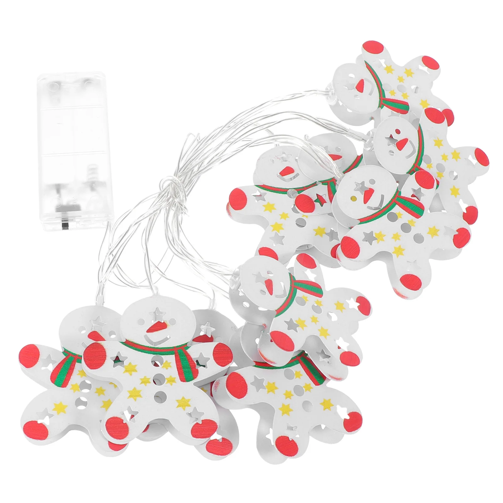 

1Pcs Gingerbread Man Shape Light String 165M Warm White LED String Lamp for Outdoor Indoor Xmas Holiday Party Garden Decorative