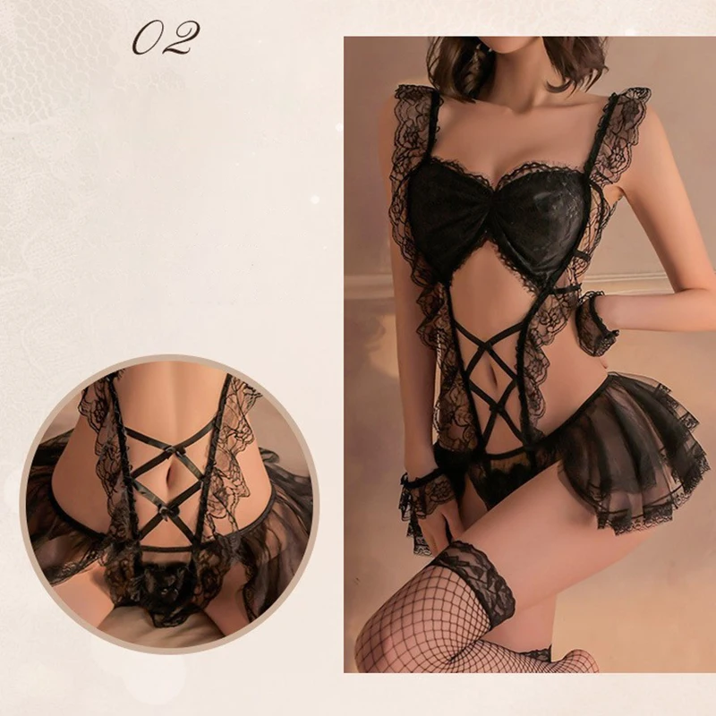 Sexy underwear maid seductive flirtation bed free provocative passion suit uniform pure desire sexy pure