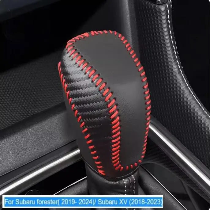 For Subaru forester 2019 -2024 / Subaru XV 2018-2023 Automatic Gear Shift handle Leather Cover/Car Gear Lever  Leather Cover