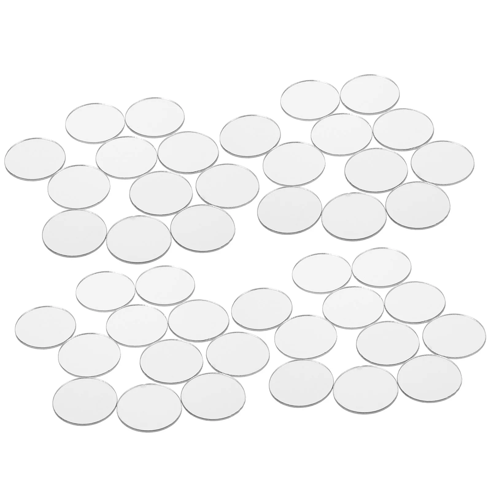 

200Pcs Acrylic Mirror Wall Stickers Simple Design Easy Install Home Decor DIY Crafts Round Shape Modern Ornament