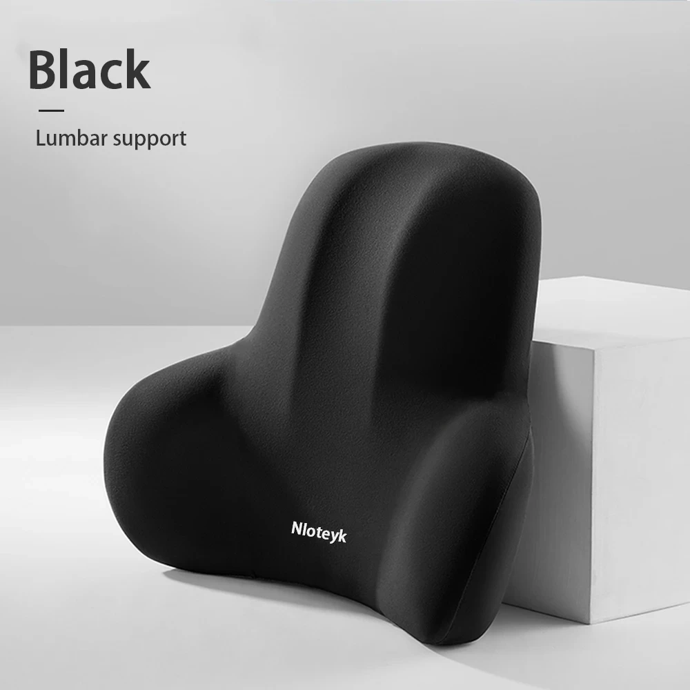 Car Neck Pillow Memory Foam Protective Lumbar Back Support Breathable Car Headrest Cushion Relieve Stress Car Seat Pillow image 3