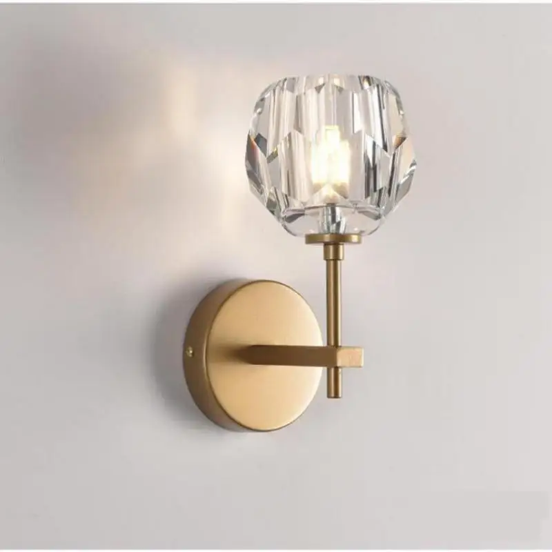 

Luminarias De Interior Wall Lamp Bedside Crystal Sconce Wall Lights In Nordic Bedroom Loft Led Sconce Indoor Lighting