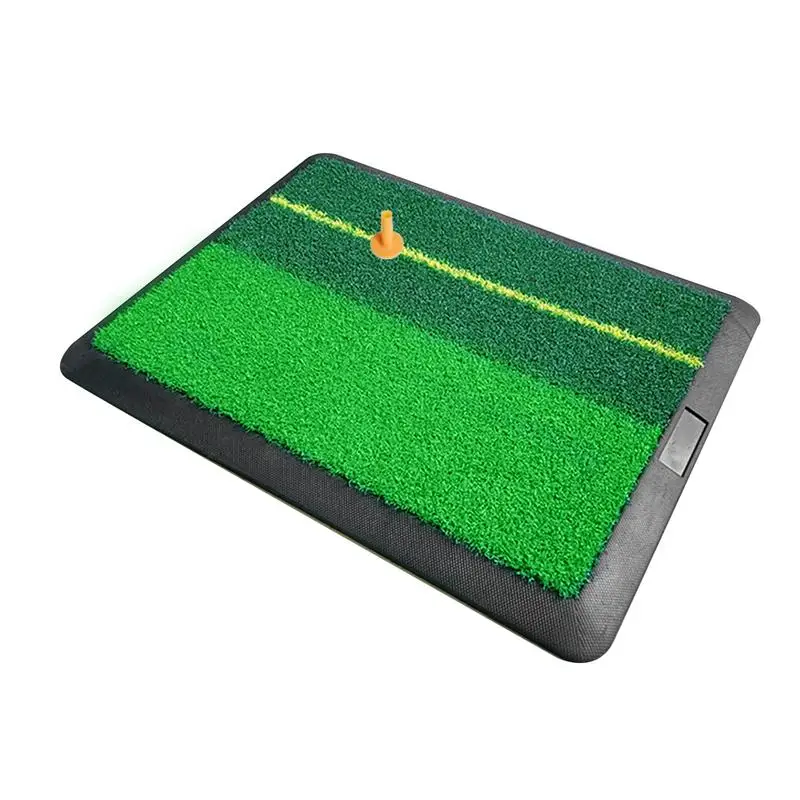 

Golf Hitting Mat Indoor 12X16 Inches Outdoor Indoor Golf Practice Mat Portable Non-Slip Rubber Base Training Aid For Living Room