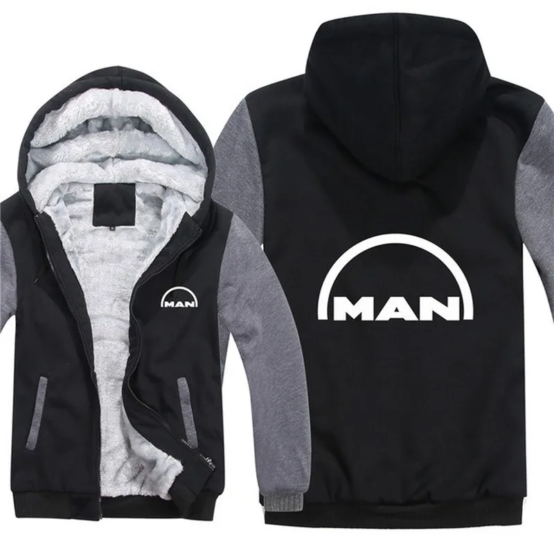 2023 NEW  MAN Truck Hoodies Men Fashion Coat Pullover Wool Liner Jacket MAN Truck Sweatshirts Hoody