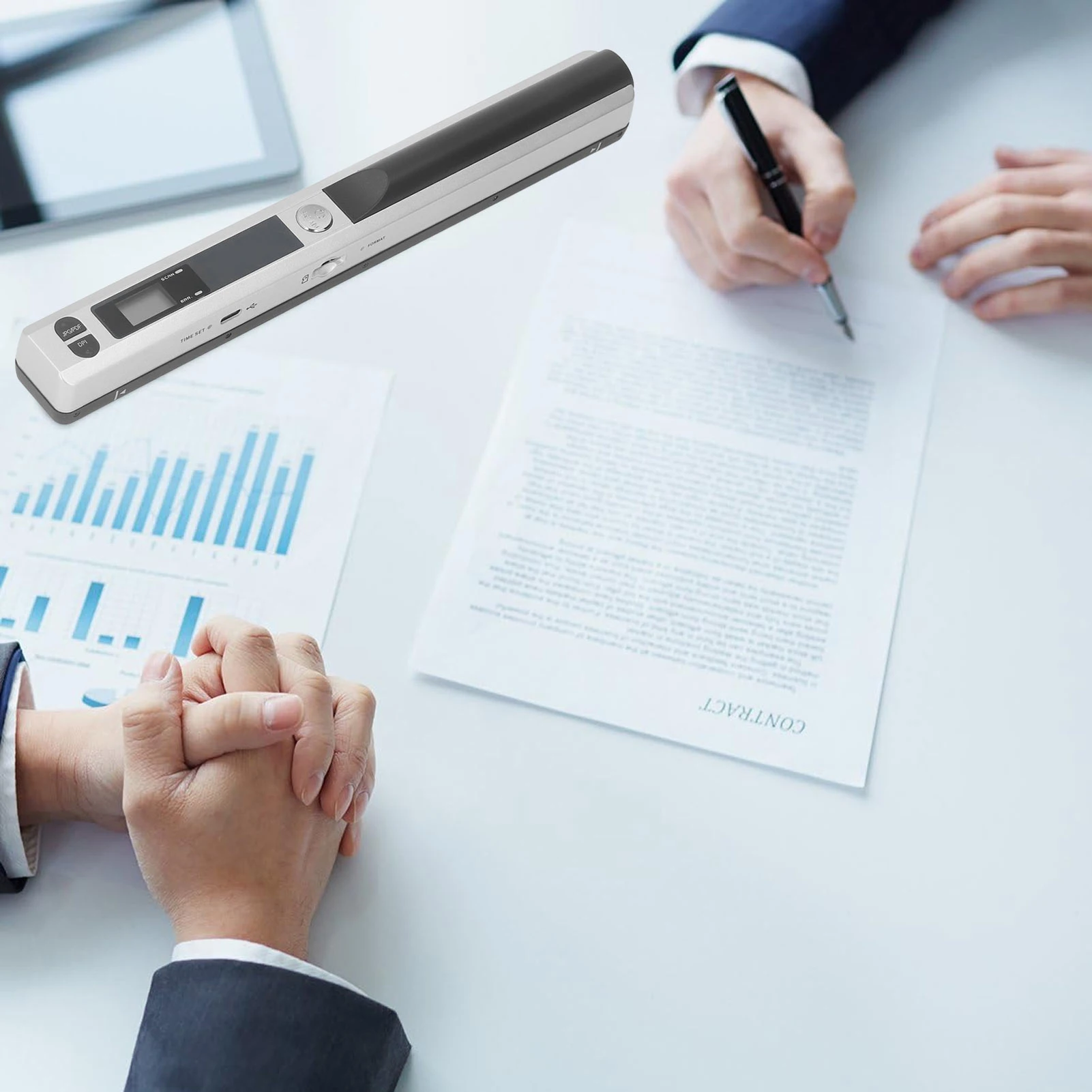 الماسح الضوئي المحمول للصور A4 وثيقة إيصالات الصور الكتب JPG PDF تنسيق 900 ديسيبل متوحد الخواص معدات المسح الضوئي للأعمال المحمولة #5