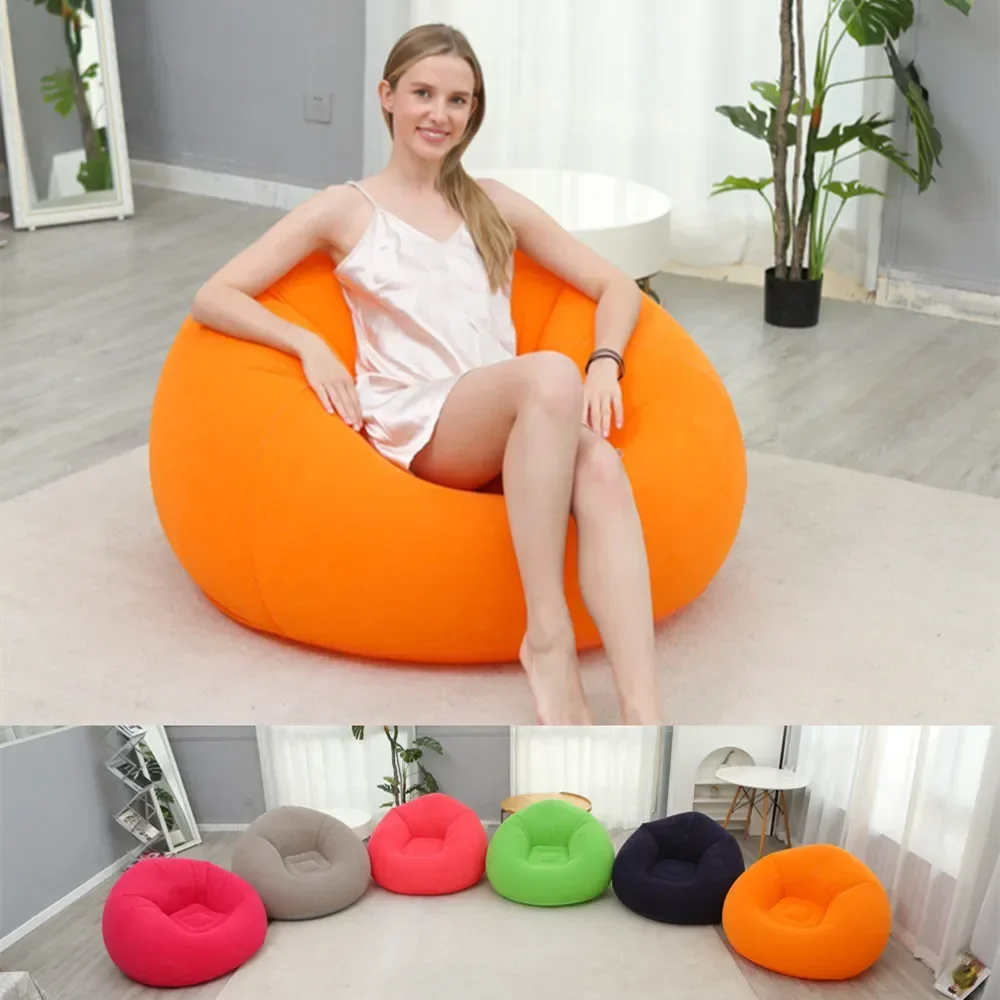 Large Lazy Inflatable Sofa Chairs Lounger Seat Bean Bag Sofas Pouf Tatami Living Room Supply Single Leisure Entertainment Stool