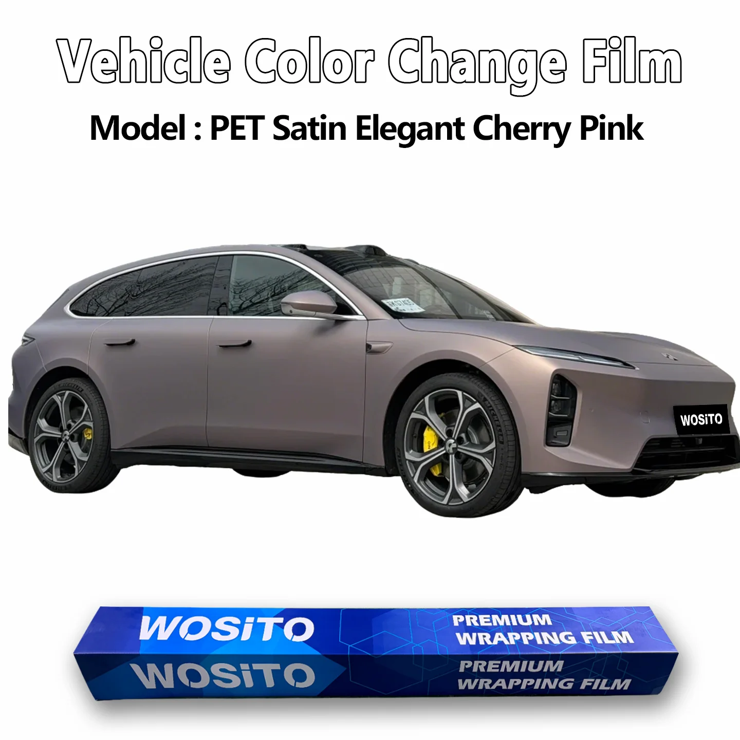 Vinilo para Envoltura de Autos PET Satin Rouge Yan, Inspirado en Aston Martin, Color Mate Cambiante, Suministro de Fábrica OEM