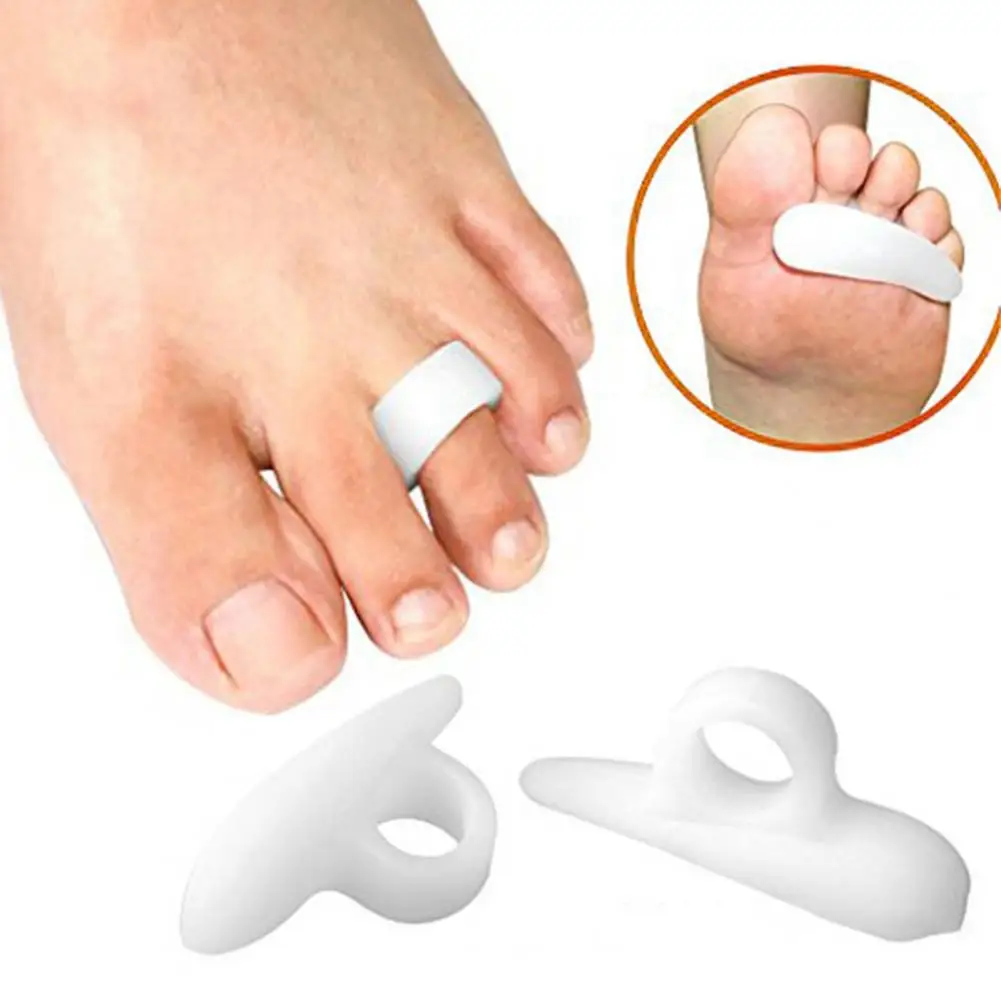 Toe Corrector Single Hole Claw Fix Firmly Silicone Thumb Finger Correction Straightener Foot Care Toe Yoga