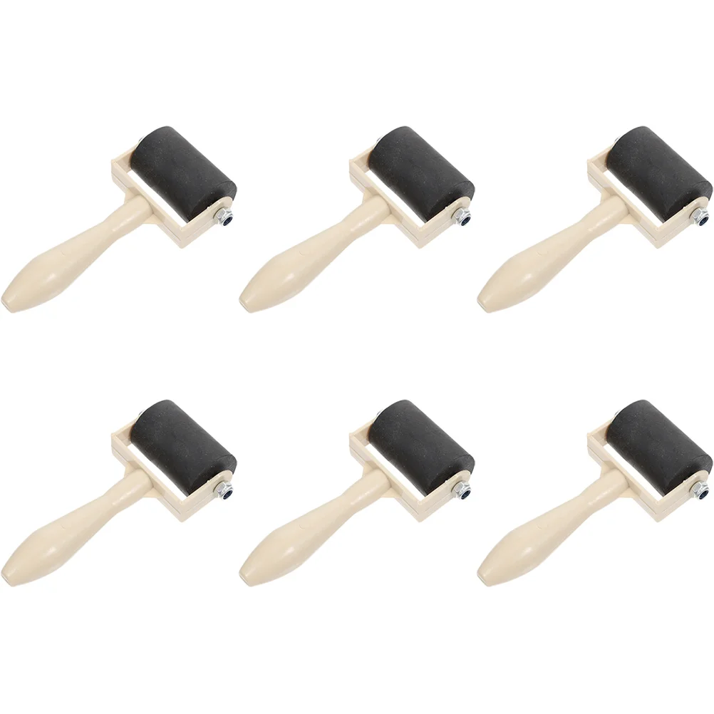 6 Pcs Printmaking Tool Painting Supplies Ink Roller for Printing White Out Tape