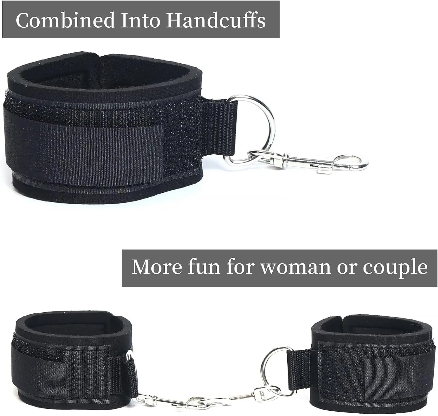 BDSM Sex Toys for Woman Couples Sex Bondage Wrist & Thigh Cuffs Restraint Adjustable Leg Straps Handcuffs SM Adult Game Play