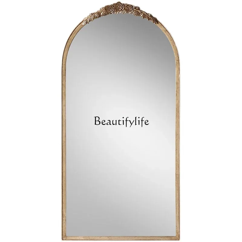 

European full body mirror retro special-shaped floor-to-ceiling household French full body