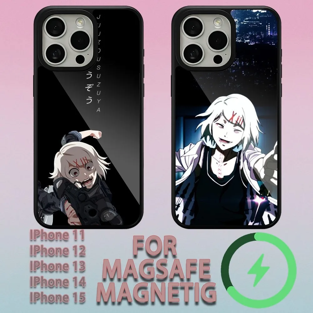 Juzo Suzuya Tokyo Ghouls  Phone Case For iPhone 11 12 13 14 15 Plus Pro Max Charging  Magsafe Magnetic Wireless Cover