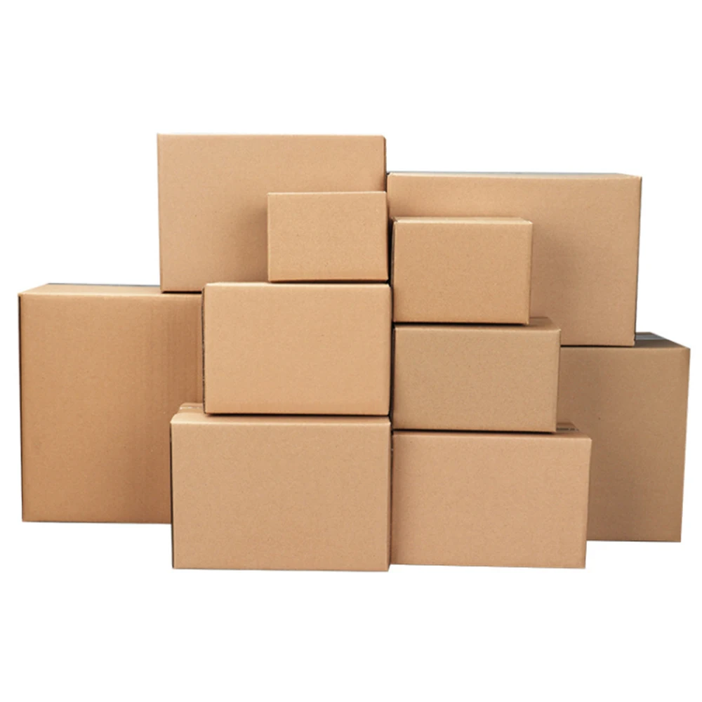 100 Corrugated Paper Boxes 8x6x4"（20.3*15.2*10cm）Yellow