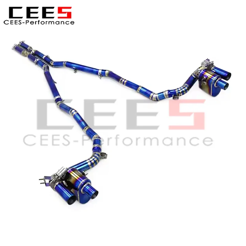 cees Performance Titanium Exhaust for Ferrari GTC4 Lusso/Lusso T 2016- Exhaust Pipe Valvetronic Catback Exhaust Muffler System