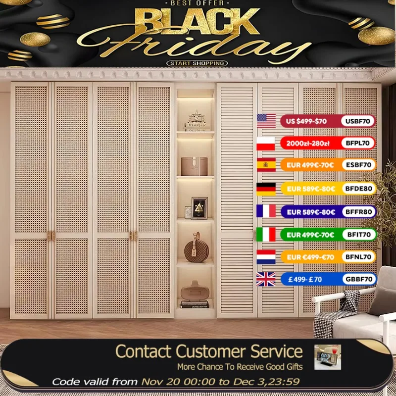 

Luxury Modern Nordic Wardrobes Hanging Clothes Organizer Clothes Closet Bedroom Cupboard Wooden Ropero De Madera Furniture Home