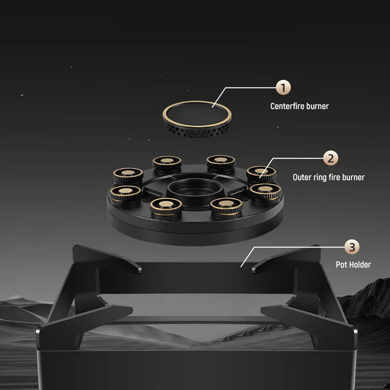 Stainless Steel Gas Stove 5.2kw Fire Embedded Household Can Be Timed To Turn Off The Flame Protection Child Lock Mandarin Duck D
