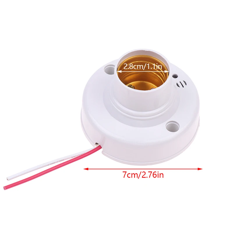 E27 Sound Sensor Light Lamp Holder 220V Stair Smart Auto On Off Light Voice Applaud Sound Control E27 Lamp Bulb Bases