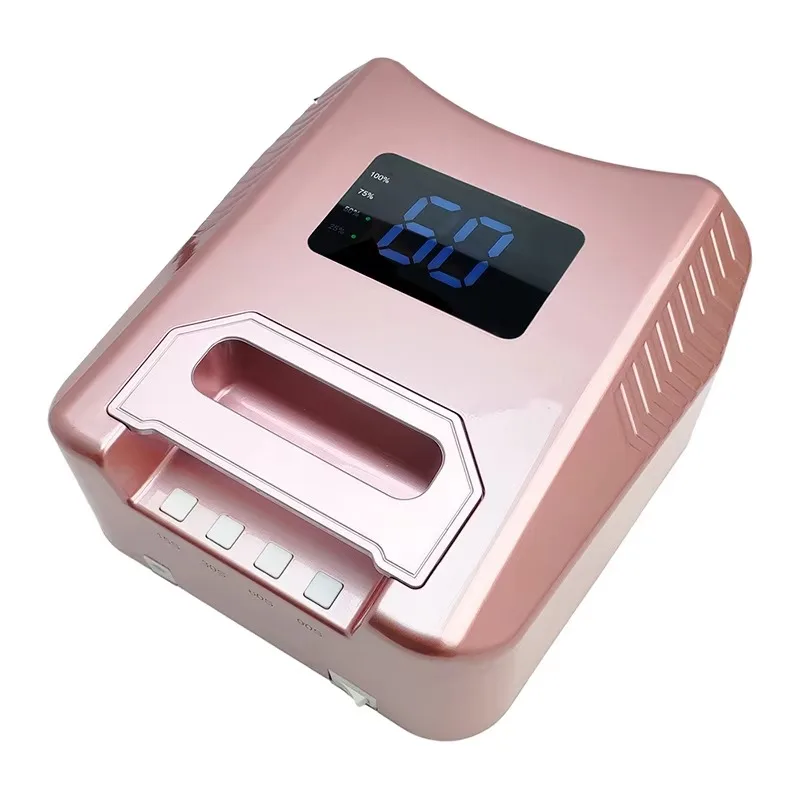 Professional Cordless UV LED Nail Lamp  Timer Automatic Sensor With Big Battery Display Fast Drying Gel Polish Nail Dryer