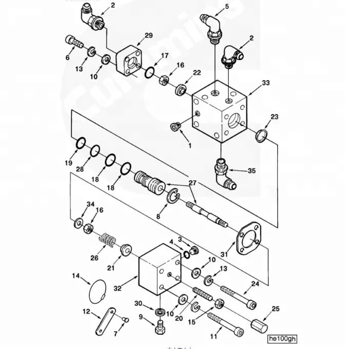 Ccec 3070128 nta855 engine valve oil control