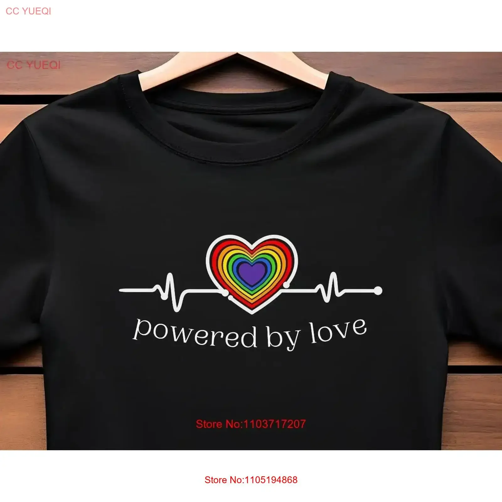 Pride Heartbeat T Shirt Rainbow Heart LGBTQIA Celebration Colorful vintage Washed Soft Breathable homme Slightly Versatile