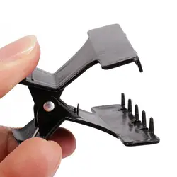 6 Pcs Plastic Hairdressing Hair Claw Clips Clamps Handles Hair Accessories 6