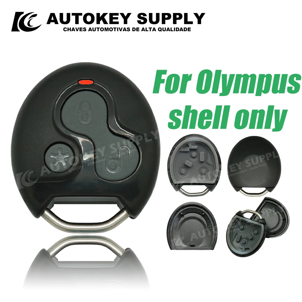 Autokeysupply-llave de coche completa para Control OLI / New Olympus, 001, Luz Azul y roja, AKBPCP079