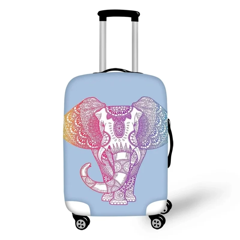 Mandala Elephant Print Luggage Cover Elastic Trolley Case Protective Covers for Travel Anti-dust Suitcase Covers for 18-32 Inch