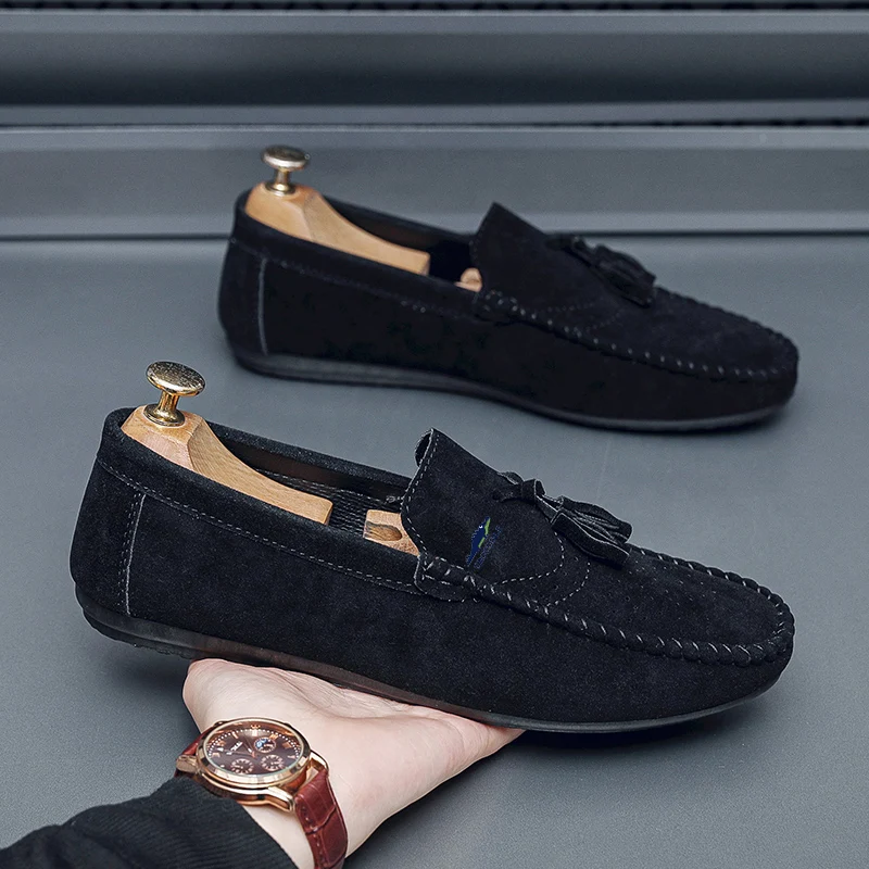 Casual men's shoes comfortable classic loafers shoes  for men crocodile shoes