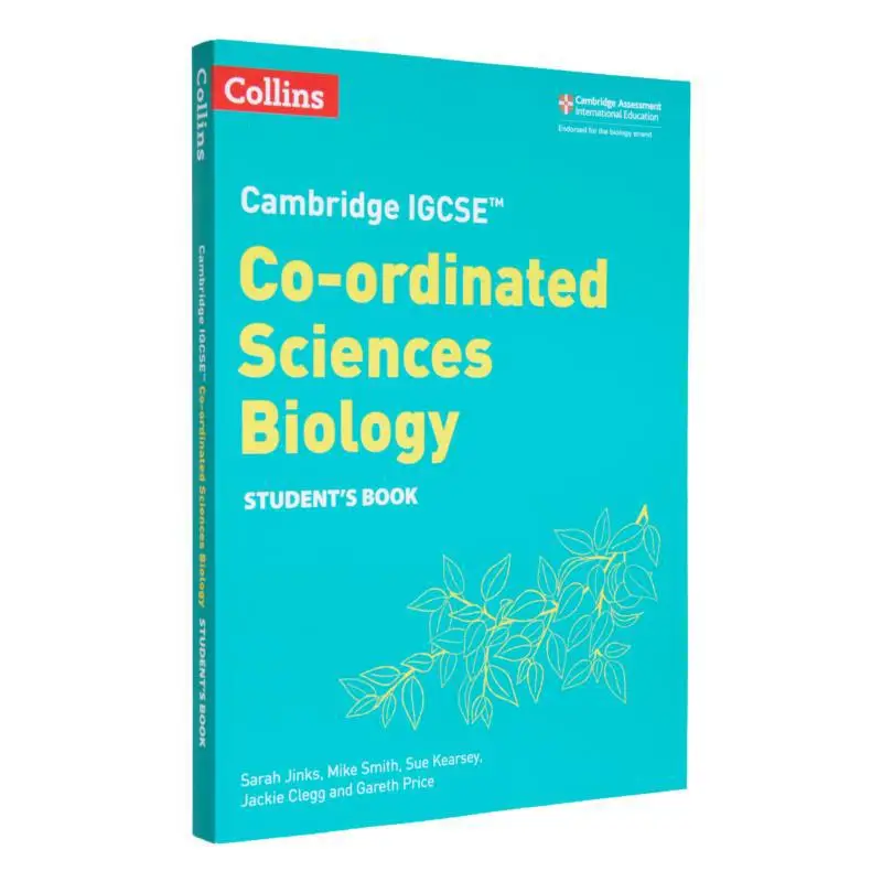 

Cambridge IGCSE Coordinated Sciences Biology Students Book Kearsey Sue Harper Collins UK 9780008545925 Book