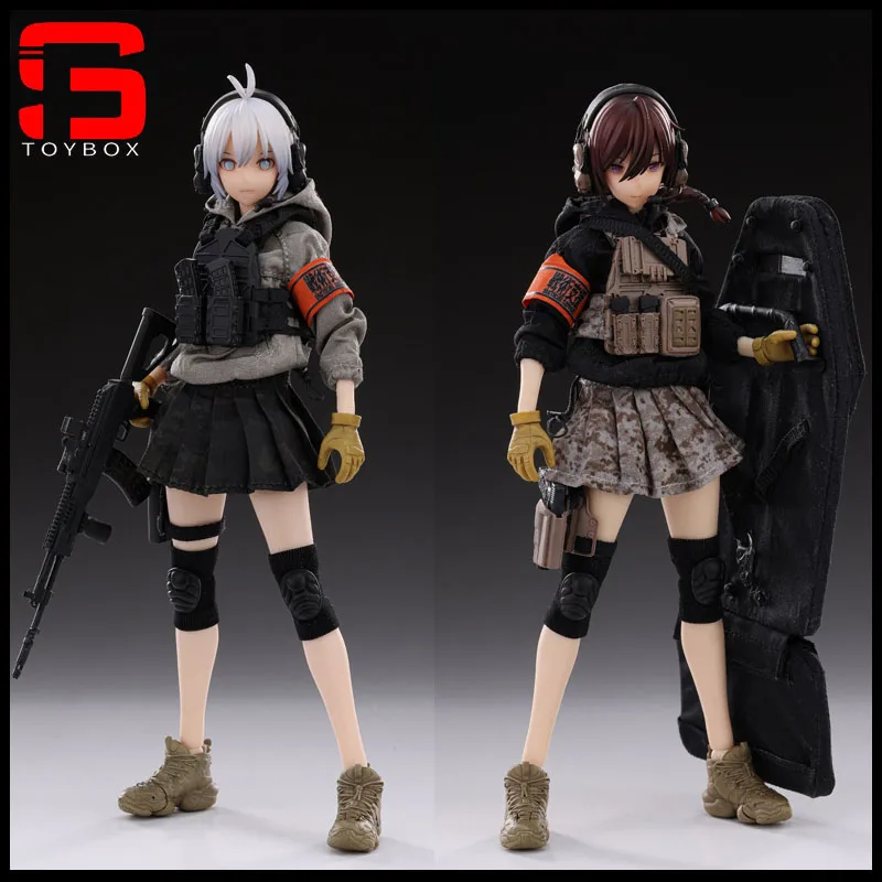 HASUKI 1/12 PA003 Rifleman Habe Sasha PA004 Heavy Shield Hand Uzukirei Action Figure Girl Soldier Figurine Doll Toy