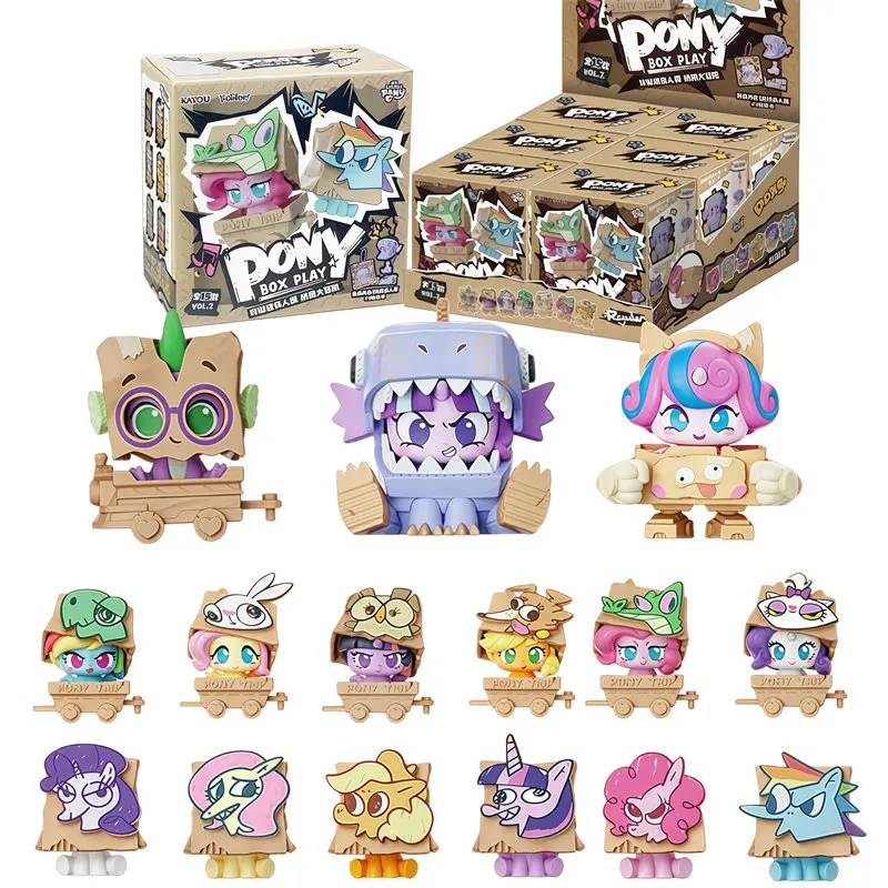 Kayou My Little Pony Engel ‌ Rarity Gummy Rainbow Dash Tank Fancy Pony Serie Anime-Figur Bausatz Spielzeug Überraschungsbox Geburtstagsgeschenk – Detail 5