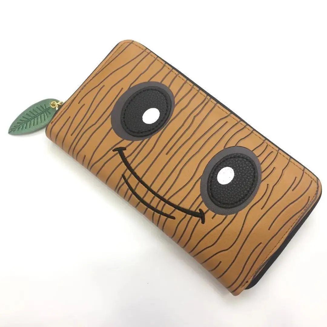 MINISO Disney Guardians of The Galaxy Little Tree Man Groot Long Wallet Fashion Casual Clutch Bag Card Holder Avengers Alliance