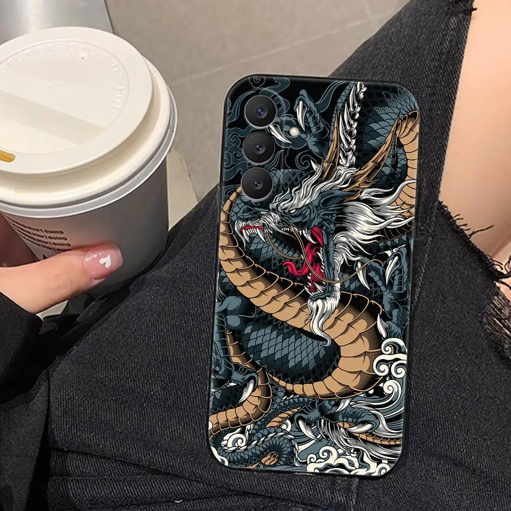 Mythical Dragon Tiger Cover Phone Case For Samsung Galaxy S26 S25 S24 S23 S22 S21 S20 FE Ultra Plus Lite TPU Case Funda Shell