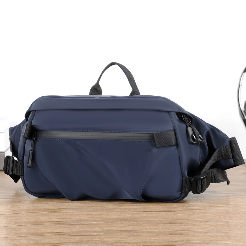 

Sports large capacity shoulder bag, new minimalist men's waist bag, Korean version fashionable functional chest bag