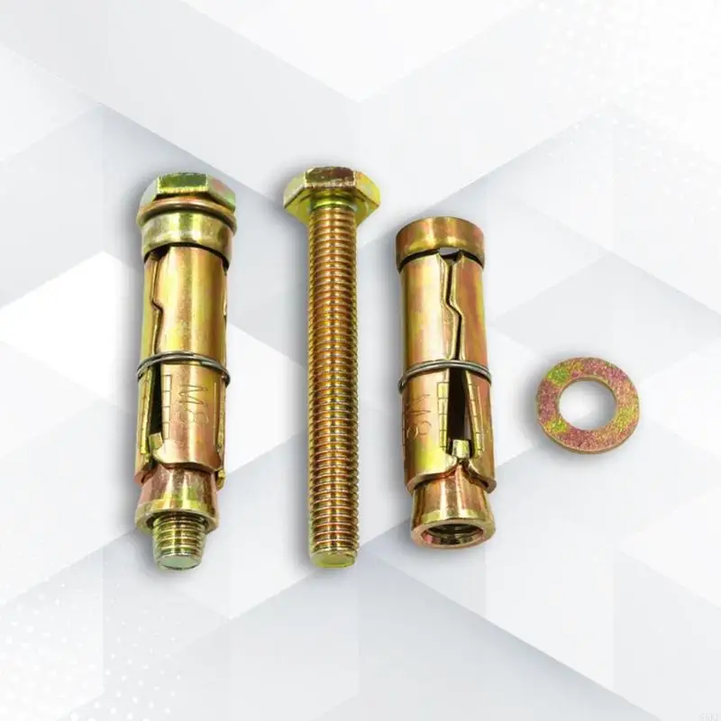 55KF 10pcs M6/8/10/12 Expansion Bolts Fully Threaded Concrete Anchors for Construction Automotive and Practical Machinery view 3