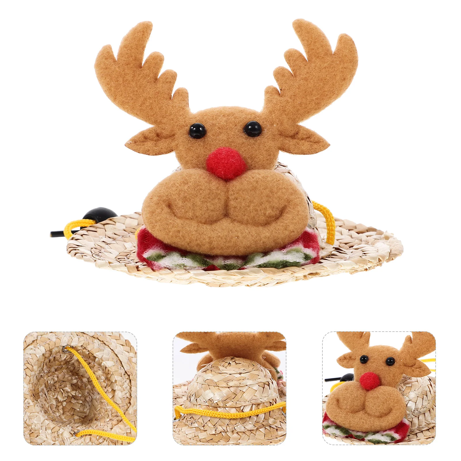 

Lovely Mini Hamster Christmas Decorative Pet Cap Reptile Bird Adorable Reptile Hats Small Animal Headwear Cartoon Hamster Cap