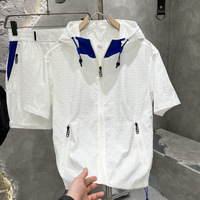 2pcs summer fashionable lightweight casual shorts short sleeved set, loose new style, quick drying, comfortable design men's set