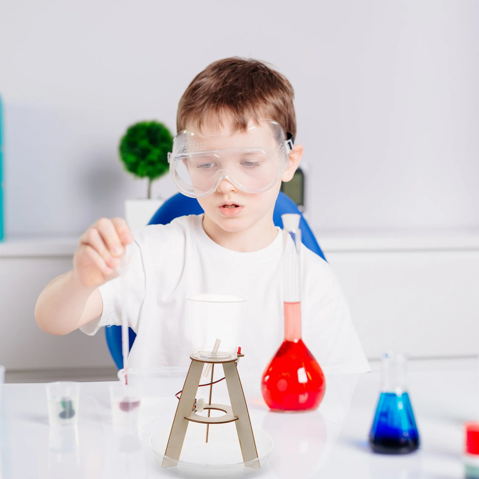 Kit de haste de gerador hidroelétrico diy, ferramenta de educação científica para crianças, estudantes da escola primária, física para crianças