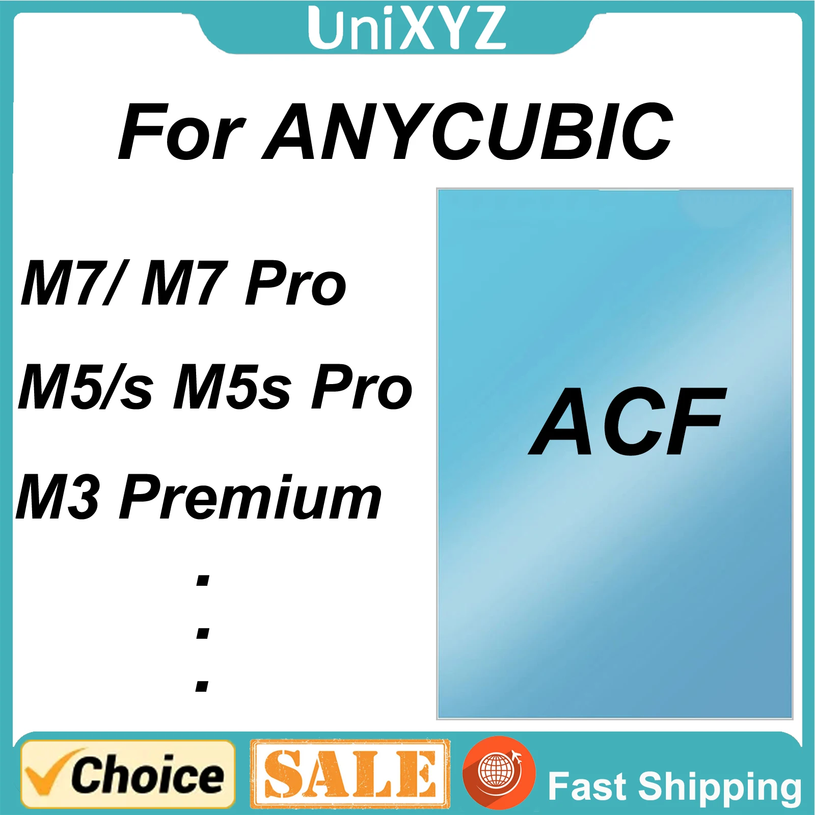 

1-5 шт. пленки ACF 10,1-дюймовый выпускной лист для ANYCUBIC Photon Mono M5s M5 Pro M7 Pro M5 M7 УФ-смола 3D-принтеров ACF пленки