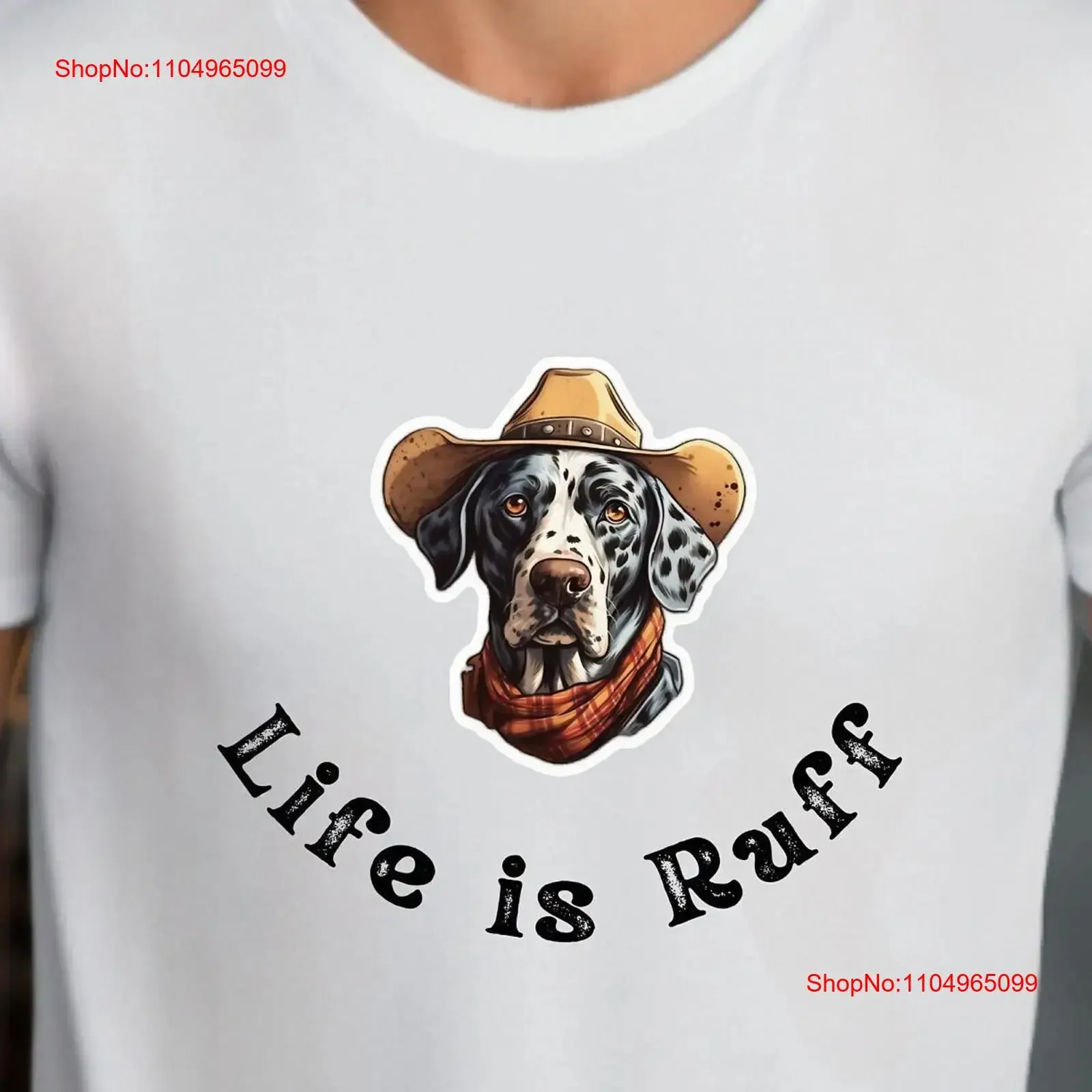 

Dog T Shirt with cowboy haT mens western gift for Dad grandpa funny bird vintage Washed Slightly homme Stretched streetwear