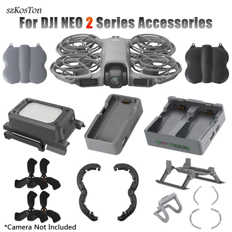 

For DJI Neo 2 LED Landing Gear Charging Case Floating Propeller Guard Gimbal Guard Protective Case For DJI Drone Accessories