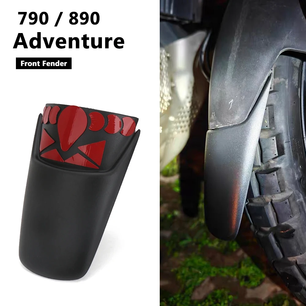

Motorcycle Accessories Splash Guard Front Fender Mudguard Extender For 890 Adventure 2021-2024 790 ADVENTURE 790 ADV 2019-2024