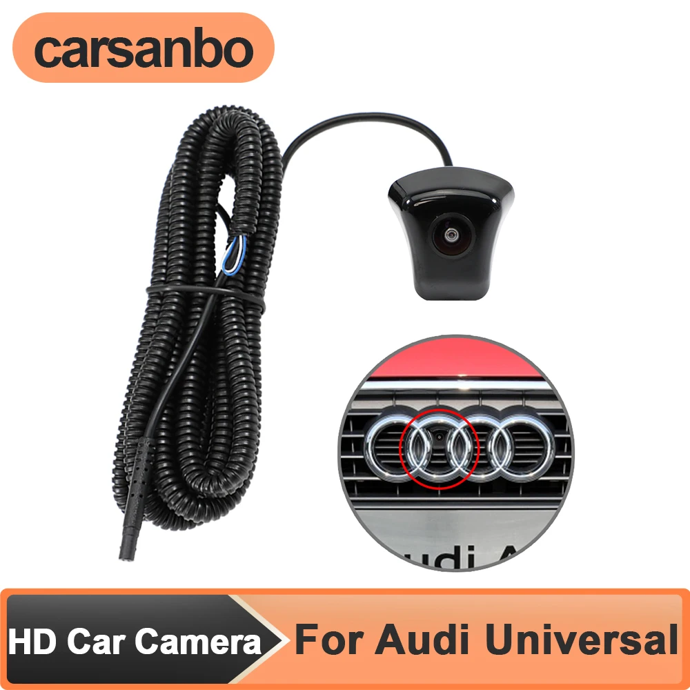 

Carsanbo 150° HD Car Front View Camera for Audi Universal Night Vision Parking Monitoring Waterproof OEM Vehicle Front Cameras