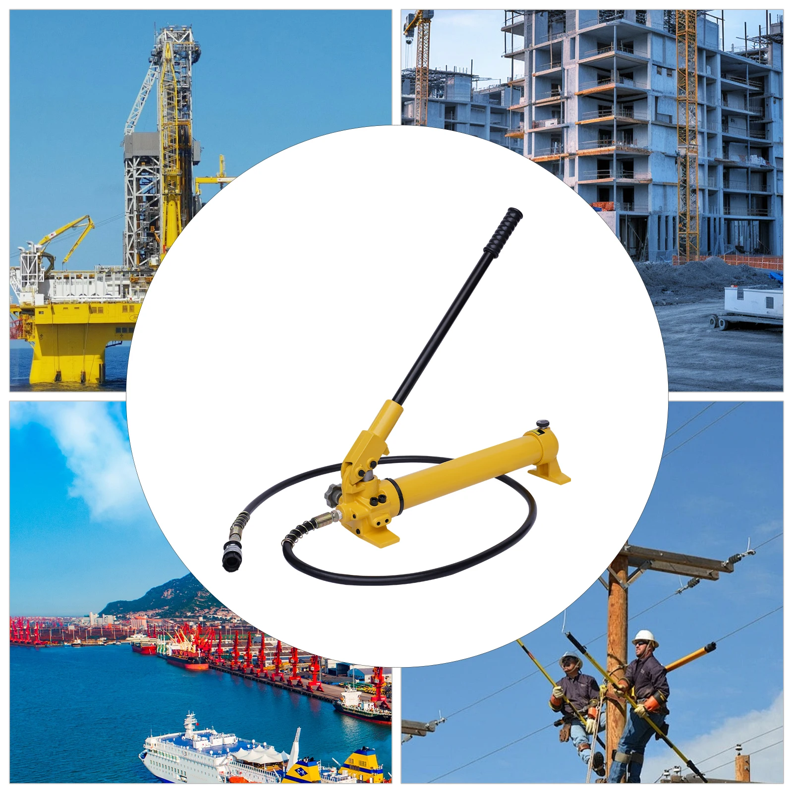 Bomba hidráulica manual, ZG3/8 hembra, bomba manual hidráulica liviana utilizada en reparación de automóviles, construcción y petróleo