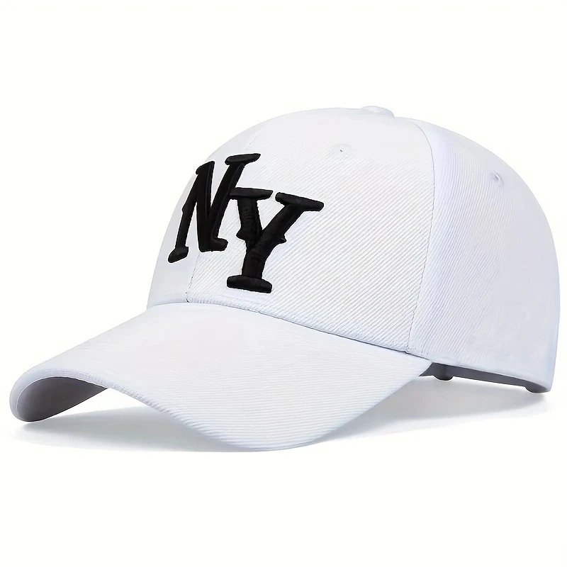 Embroidered NY cap baseball cap outdoor adjustable sun protection casual hat sun hat for men Y2K Style Youth Hat